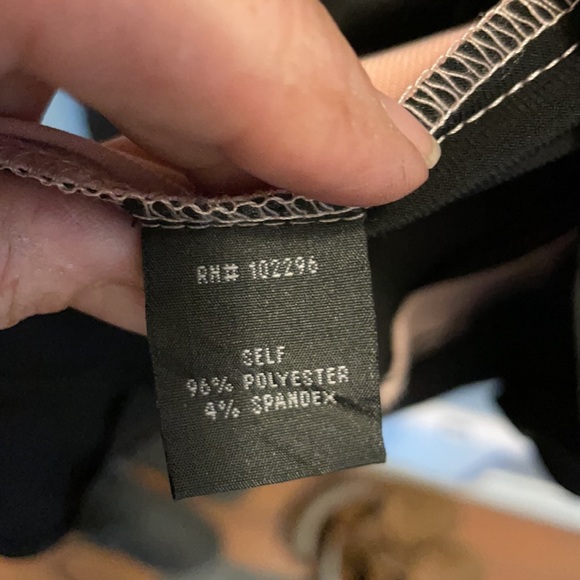 Black and Blush Midi Dress - Picture 3 of 4